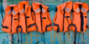 stcw training, life jackets onboard yacht