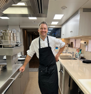 ex- Head chef on yacht Anton Lindgren