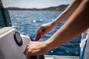 Deckhand on yacht tender