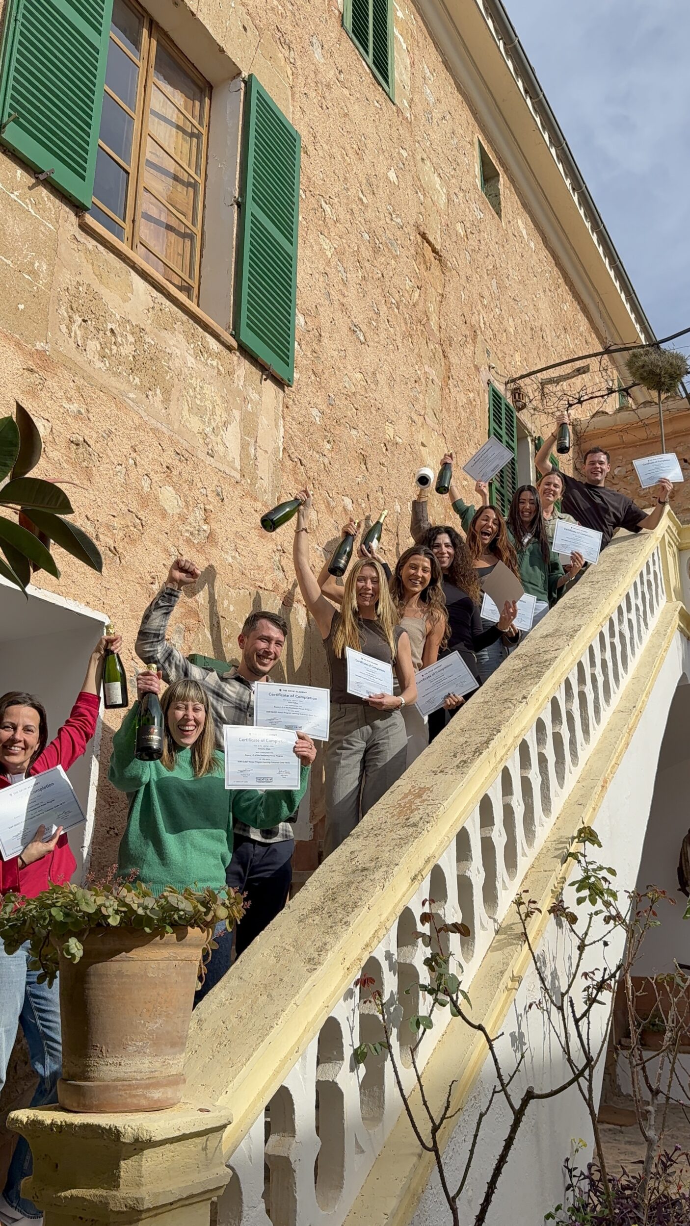 Purser graduates at The Crew Academy, Mallorca, Spain